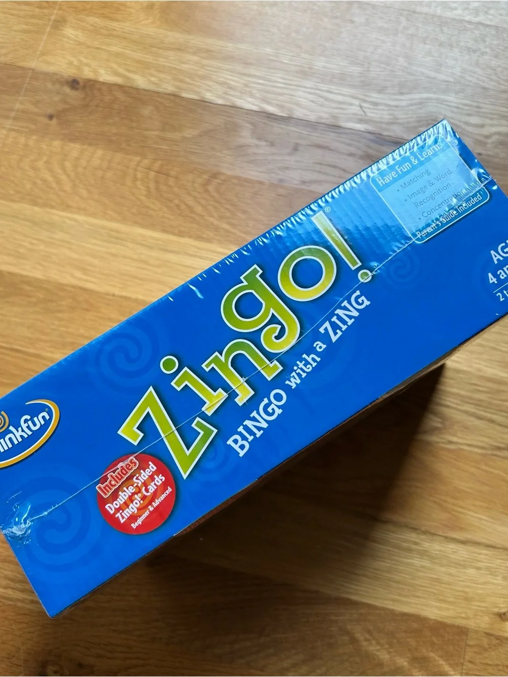 NEW! ThinkFun Zingo! Bingo Game - age 4+ for 2 to 6 players - family game night!